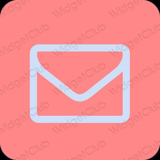Estetic roz Mail pictogramele aplicației