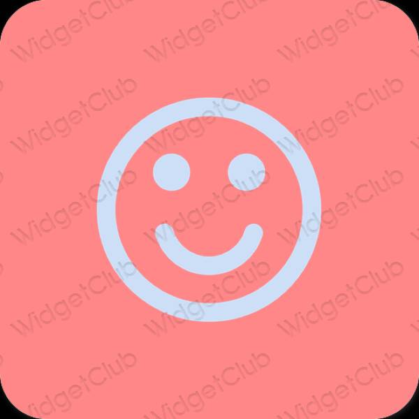 Aesthetic pink Map app icons