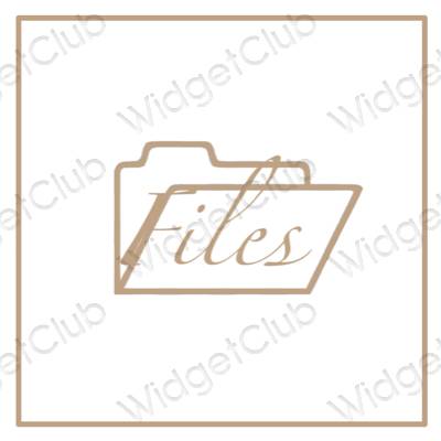 Aesthetic Files app icons