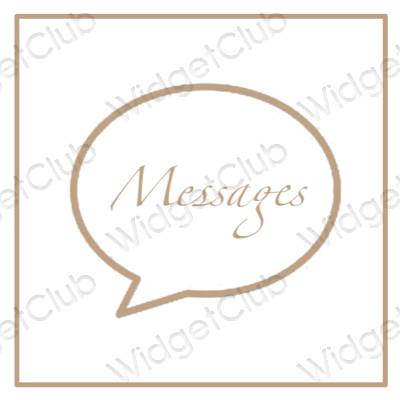 Эстетические Messages значки приложений