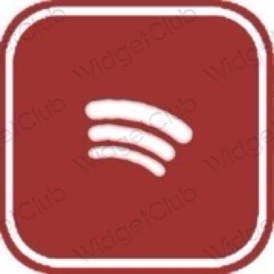 Icônes d'application Spotify esthétiques