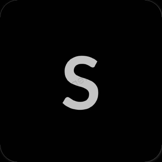 Estético Preto SHEIN ícones de aplicativos