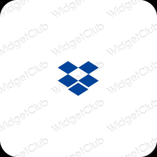 Icônes d'application Dropbox esthétiques