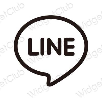 Esthetische LINE app-pictogrammen