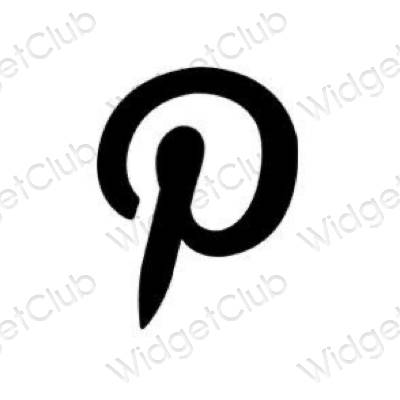 Esthetische Pinterest app-pictogrammen