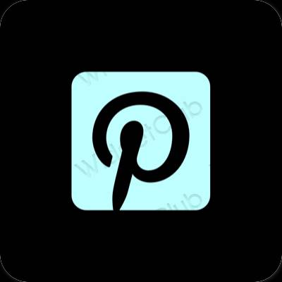 សោភ័ណ ខ្មៅ Pinterest រូបតំណាងកម្មវិធី