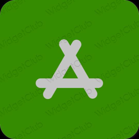 Aesthetic green AppStore app icons