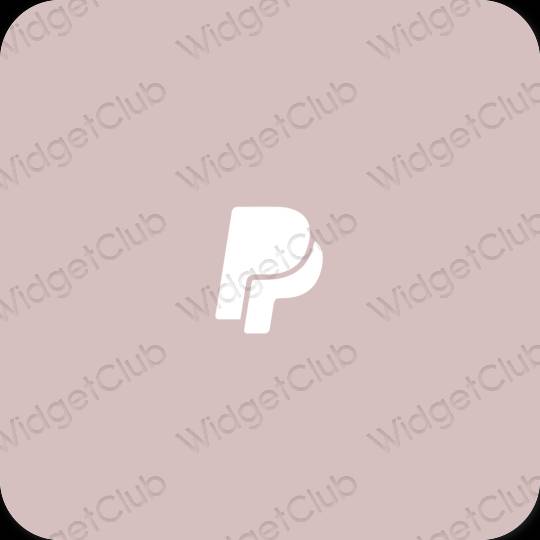 Estetsko roza PayPay ikone aplikacij