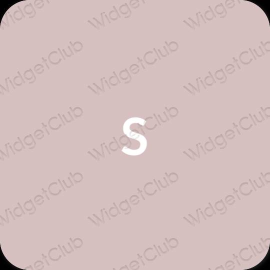 Estético rosa pastel SHEIN ícones de aplicativos