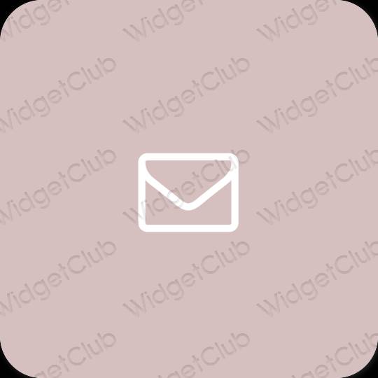 Estetico rosa pastello Mail icone dell'app