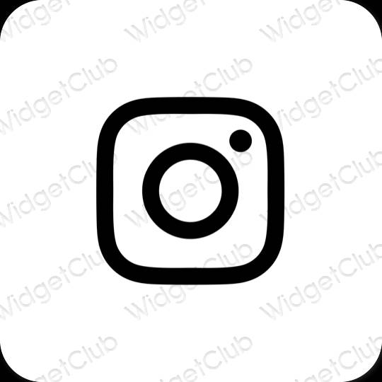 Estetické ikony aplikací Instagram