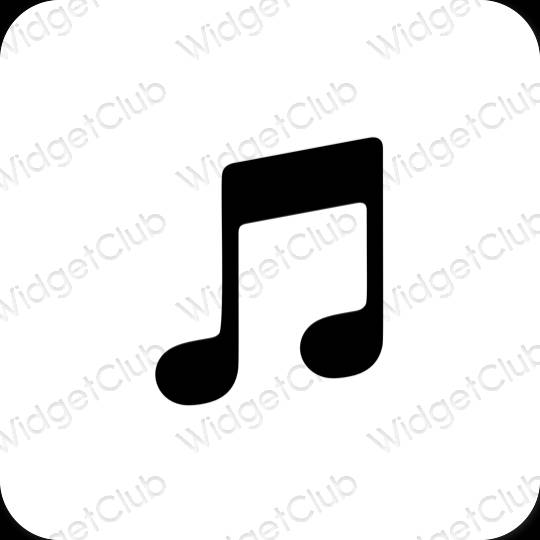 Estética Apple Music ícones de aplicativos