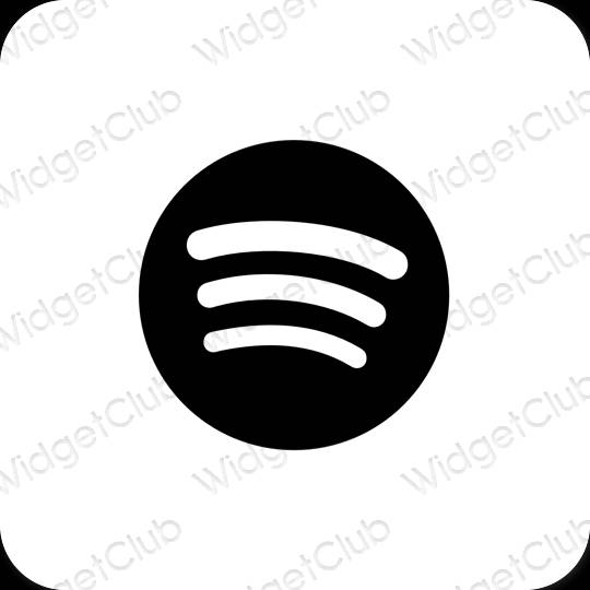 نمادهای برنامه زیباشناسی Spotify