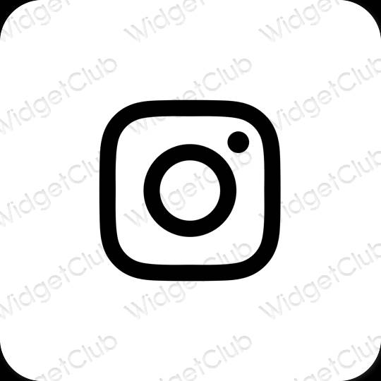 Estetické ikony aplikací Instagram