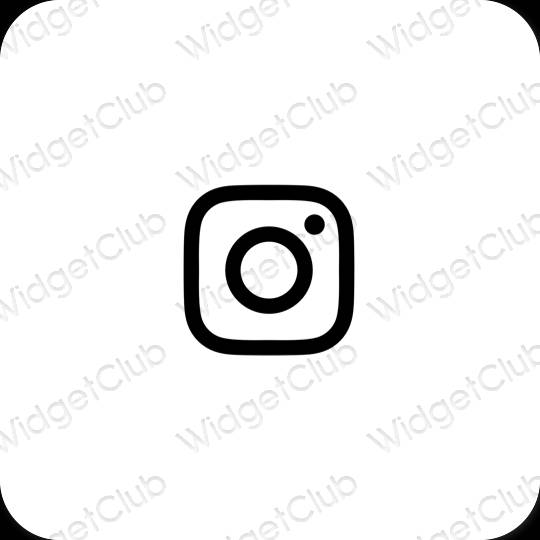 Estetické ikony aplikací Instagram