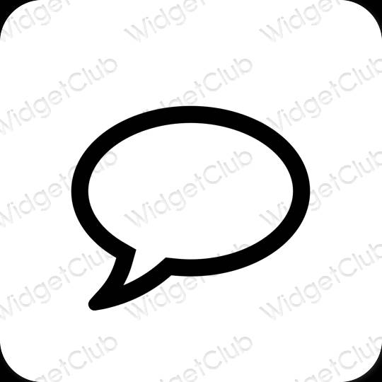 Icônes d'application Messages esthétiques