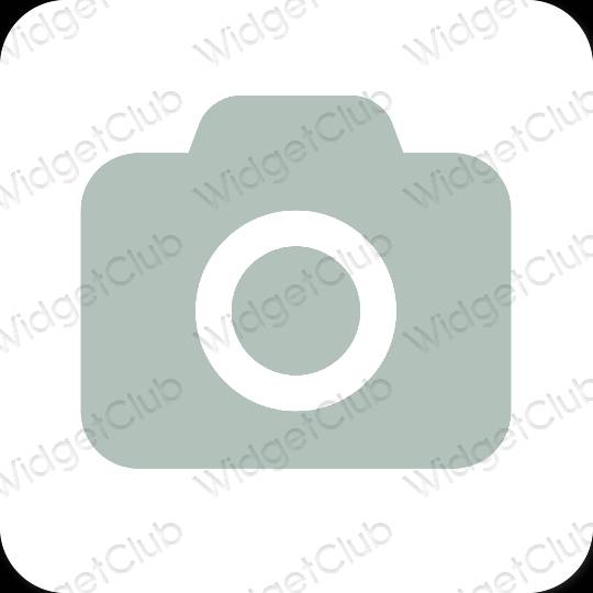 Estetski zelena Camera ikone aplikacija