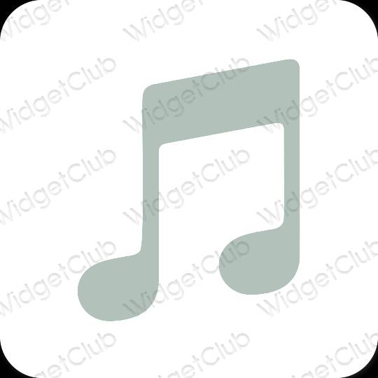 Esthetische Music app-pictogrammen