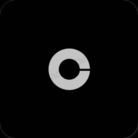 미적인 검은색 Coinbase 앱 아이콘