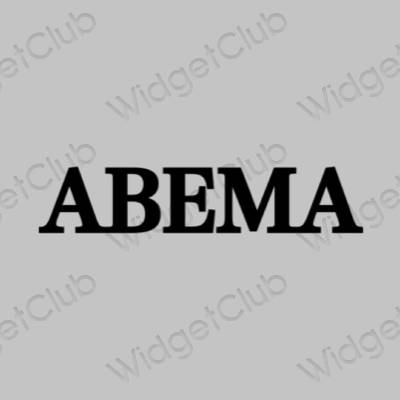 Esztétikus AbemaTV alkalmazásikonok