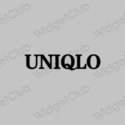 ესთეტიკური UNIQLO აპლიკაციის ხატები