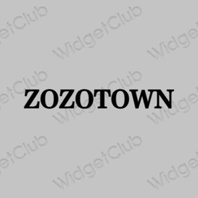미적인 회색 ZOZOTOWN 앱 아이콘