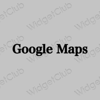 Естетичен сиво Google икони на приложения