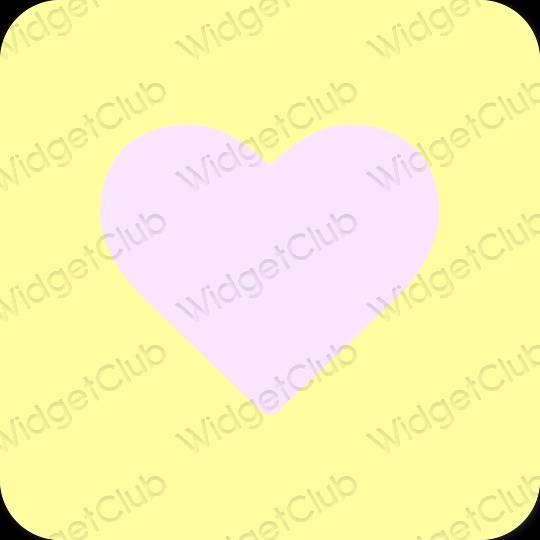 Estetický žlutá CapCut ikony aplikací