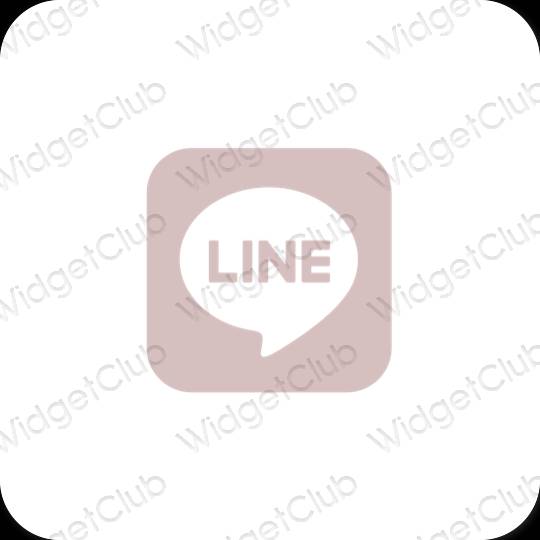 Естетични LINE икони на приложения