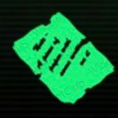 Гоо зүйн неон цэнхэр Notes програмын дүрс