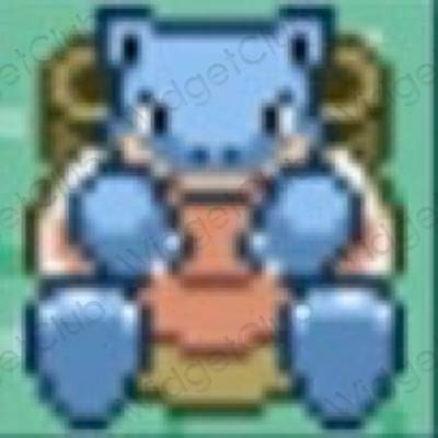 Aesthetic blue Photos app icons
