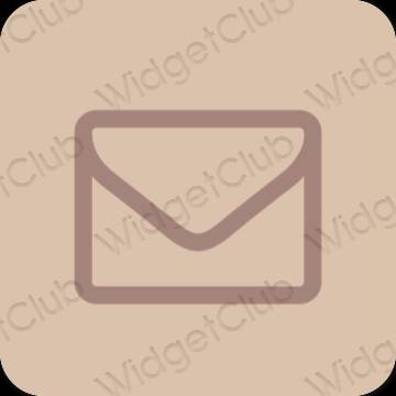 Aesthetic beige Mail app icons
