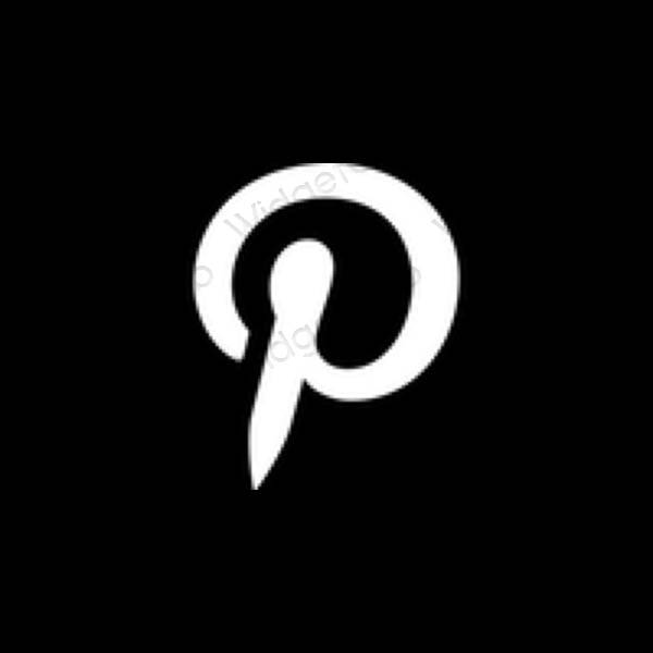 សោភ័ណ ខ្មៅ Pinterest រូបតំណាងកម្មវិធី