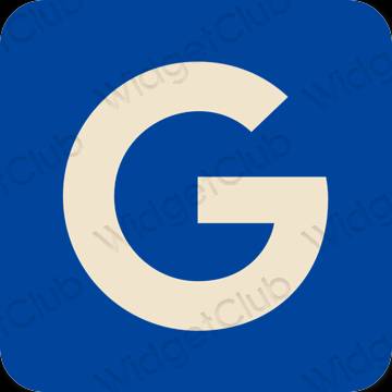 אֶסתֵטִי כָּחוֹל Google סמלי אפליקציה