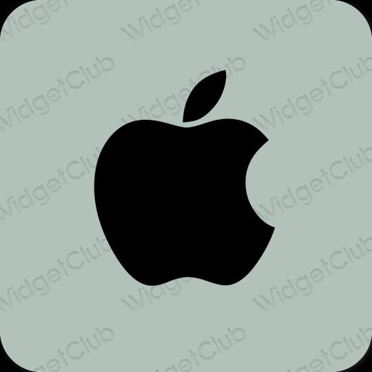 Esztétika zöld Apple Store alkalmazás ikonok