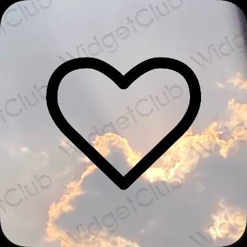Aesthetic black Apple Store app icons