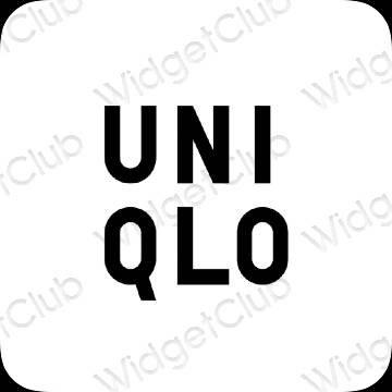 ესთეტიკური UNIQLO აპლიკაციის ხატები