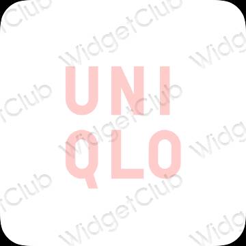 ესთეტიკური UNIQLO აპლიკაციის ხატები