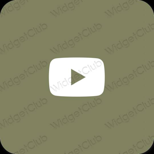 Icônes d'application Youtube esthétiques