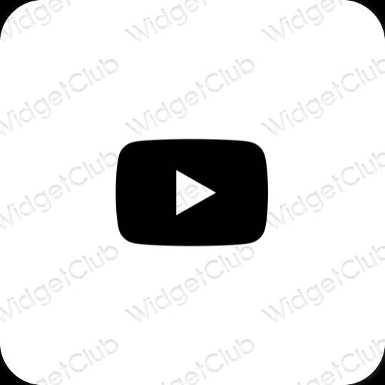 Icônes d'application Youtube esthétiques