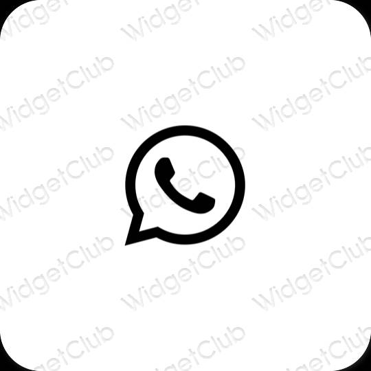אייקוני אפליקציה WhatsApp אסתטיים