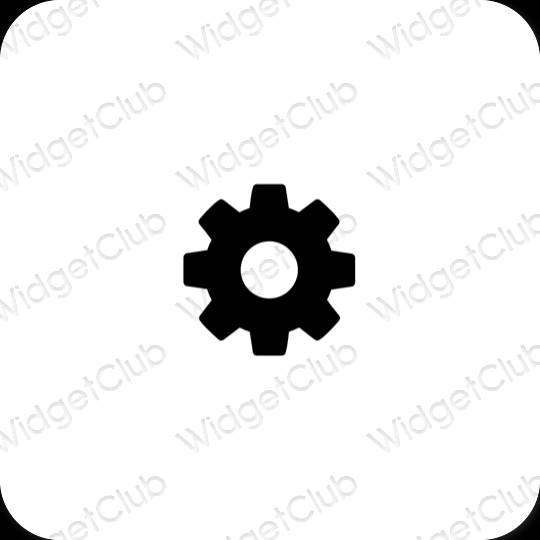 Æstetiske Settings app-ikoner