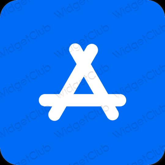 Aesthetic blue AppStore app icons