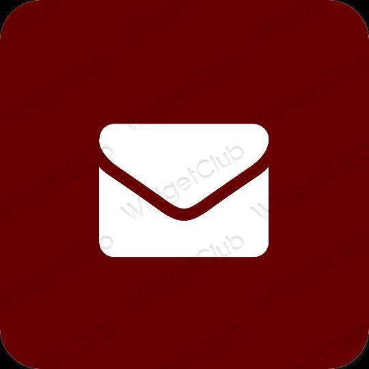 Естетичен кафяво Mail икони на приложения