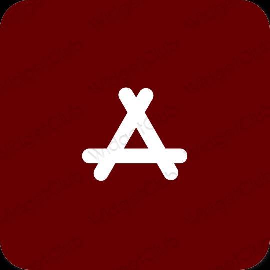 Estetik coklat AppStore ikon aplikasi