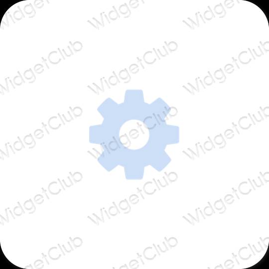 Esthetische Settings app-pictogrammen