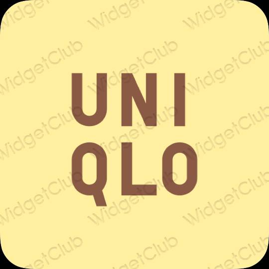 ესთეტიკური UNIQLO აპლიკაციის ხატები