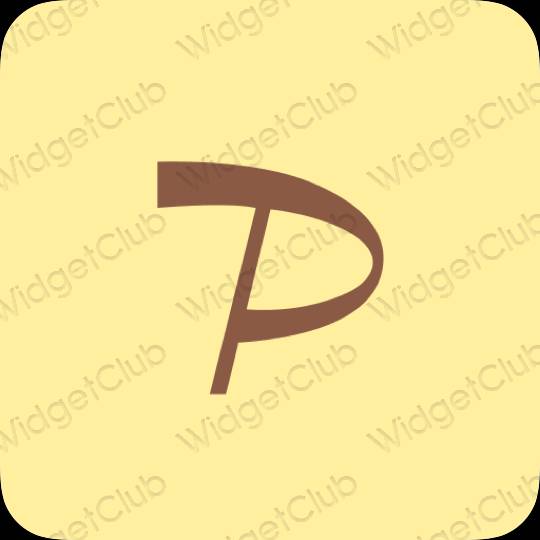 Aesthetic orange PayPay app icons