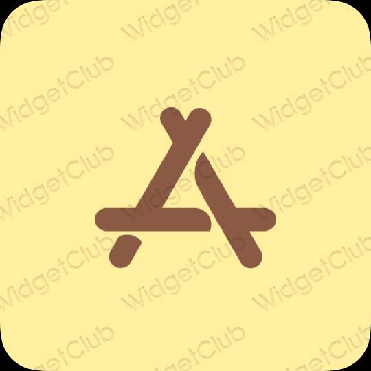 Aesthetic orange AppStore app icons