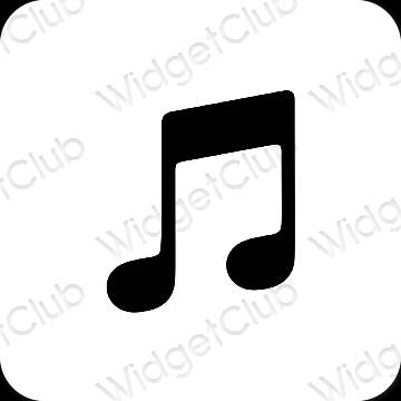 Esthetische Apple Music app-pictogrammen